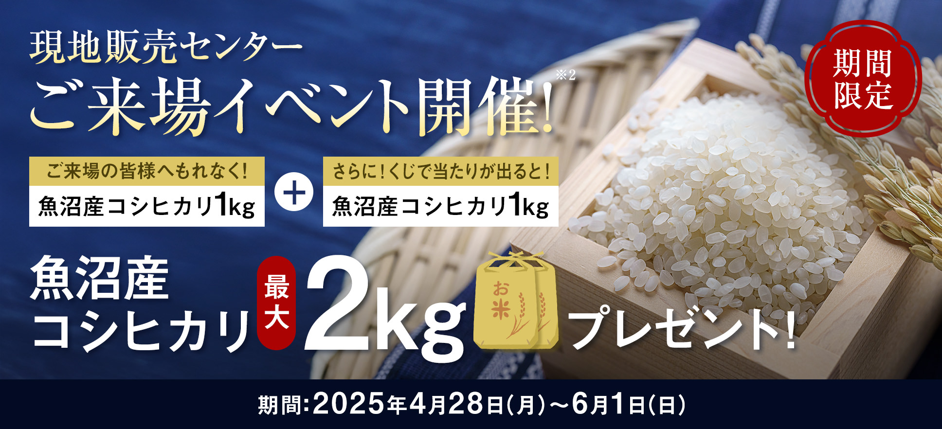 ご来場イベント開催※2